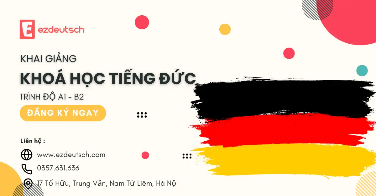 EzDeutsch – Thông báo tuyển sinh khóa học tiếng Đức