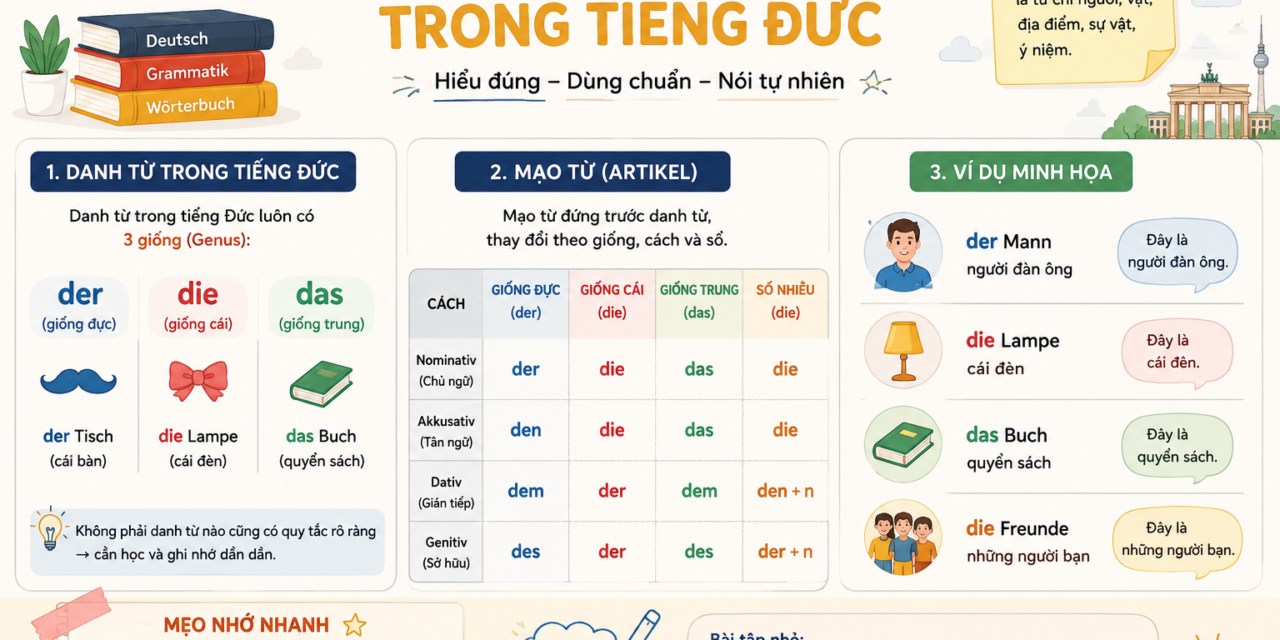Danh từ và mạo từ trong tiếng Đức